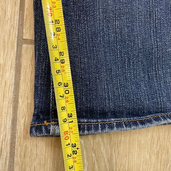 7 For All Mankind Bootcut Jeans Women’s 29 Made in USA Dark Wash Stretch Denim - Picture 9 of 12